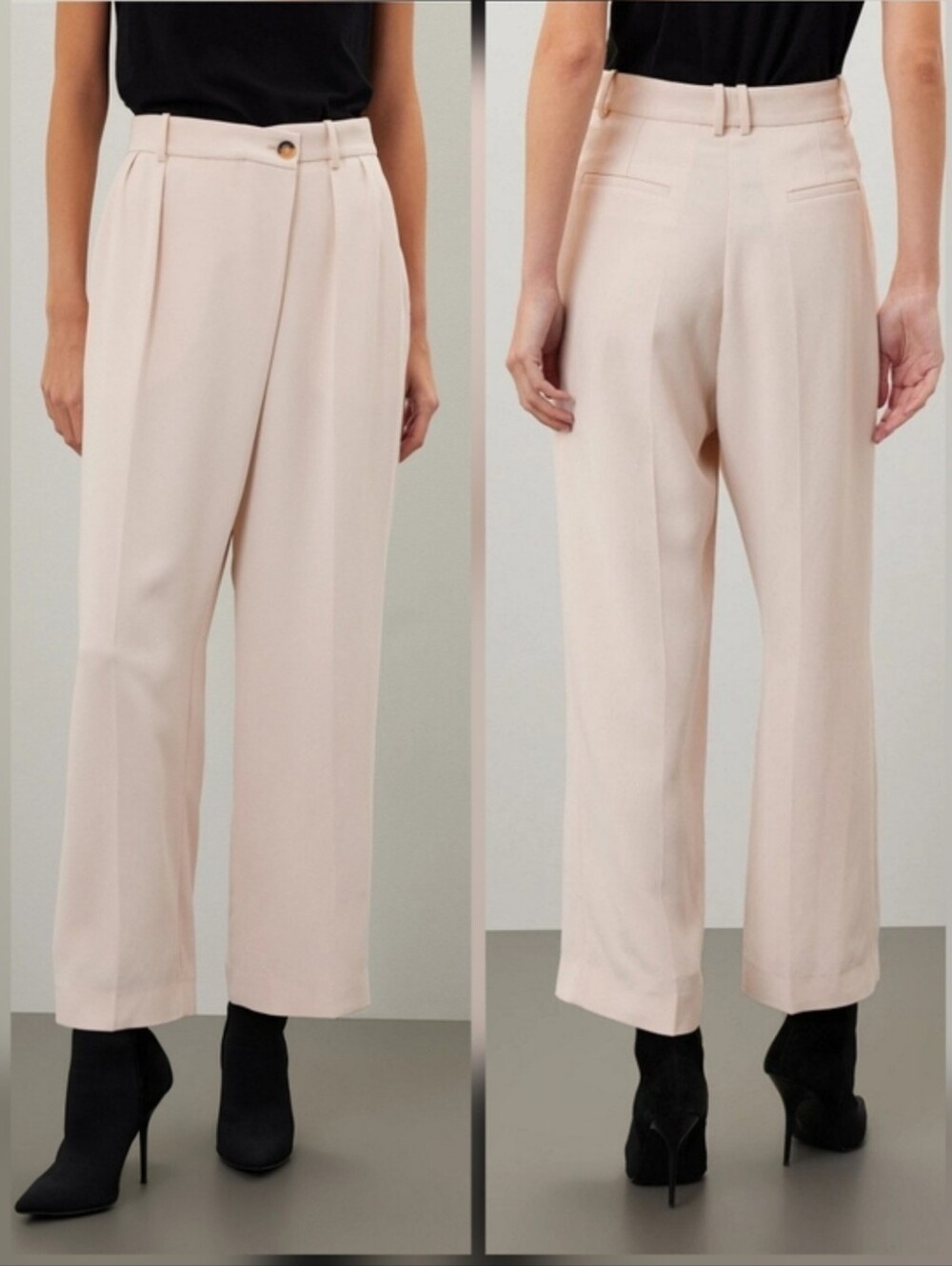 ba&sh Shen Pants Off-white Crepe Size M
